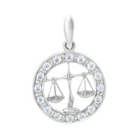 Серебряный подвес "Весы" ЮМ-3084-7