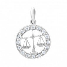 Серебряный подвес Весы ЮМ-3084-7