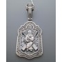 Серебряная ладанка  Андрей Первозванный 925 пробы