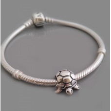 Серебряная подвеска-шарм для Пандора Черепаха 14