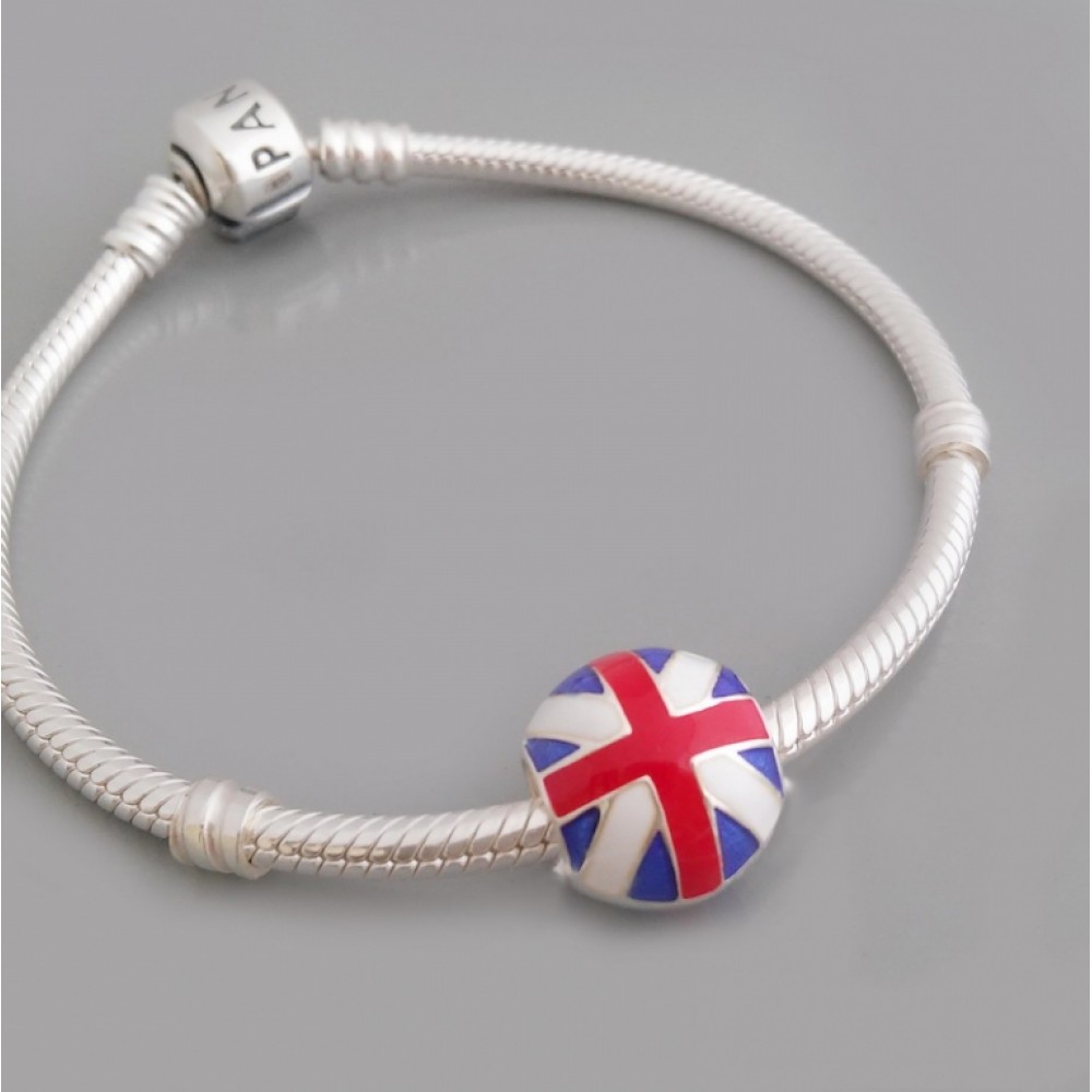 Серебряная бусина для браслета Pandora "Британия" 18 бр-3100527