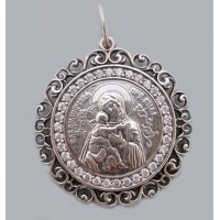 Срібна ладанка Божа Матір Володимирська 104 бр-3110717