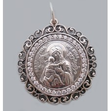 Серебряная ладанка  Божия Матерь Владимирская  104 бр-3110717
