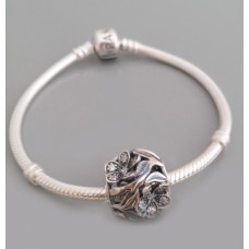 Серебряная бусина Незабудка 5 бр-3110745