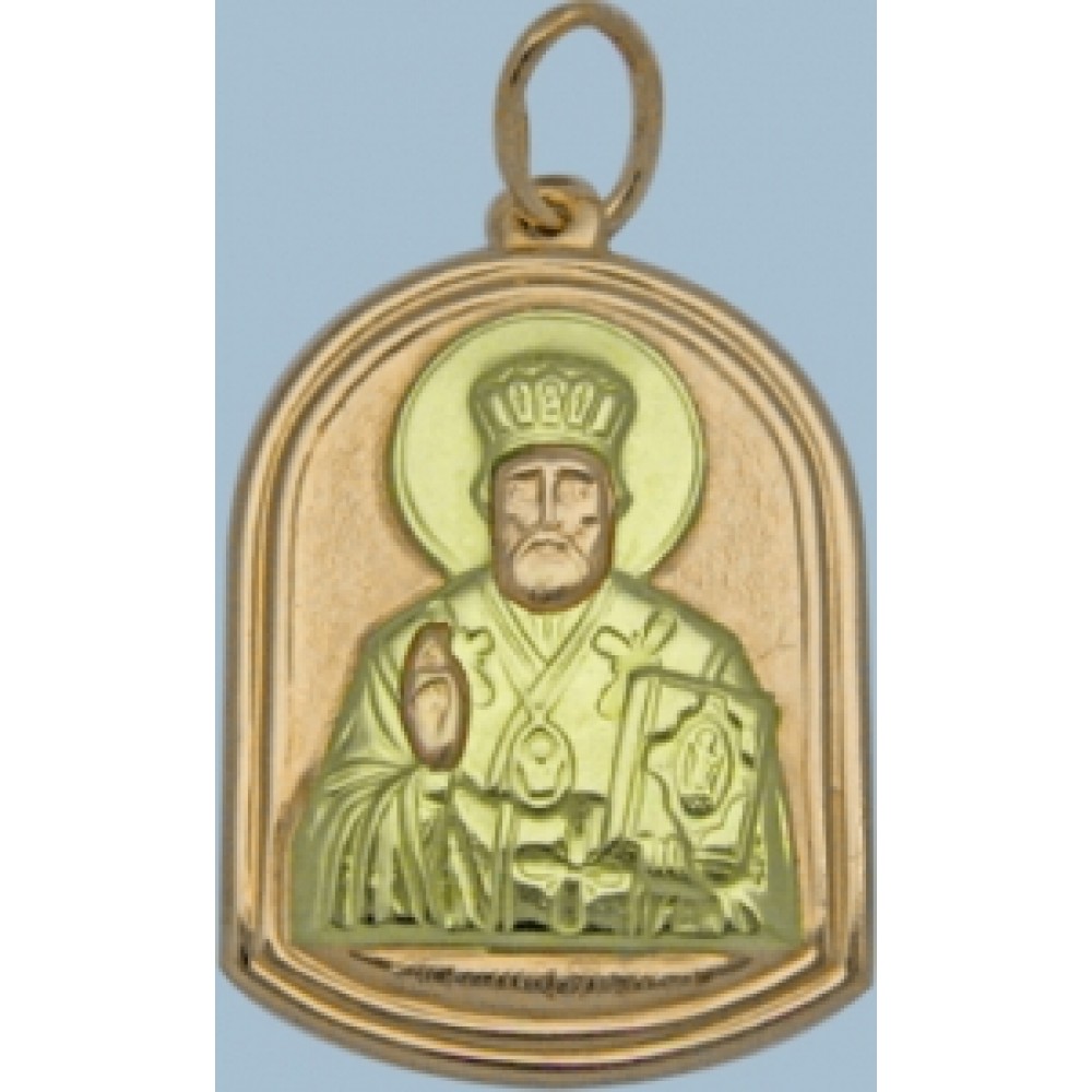 Золотая ладанка "Николай Угодник" шк-3134-6