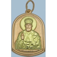 Золотая ладанка "Николай Угодник" шк-3134-6
