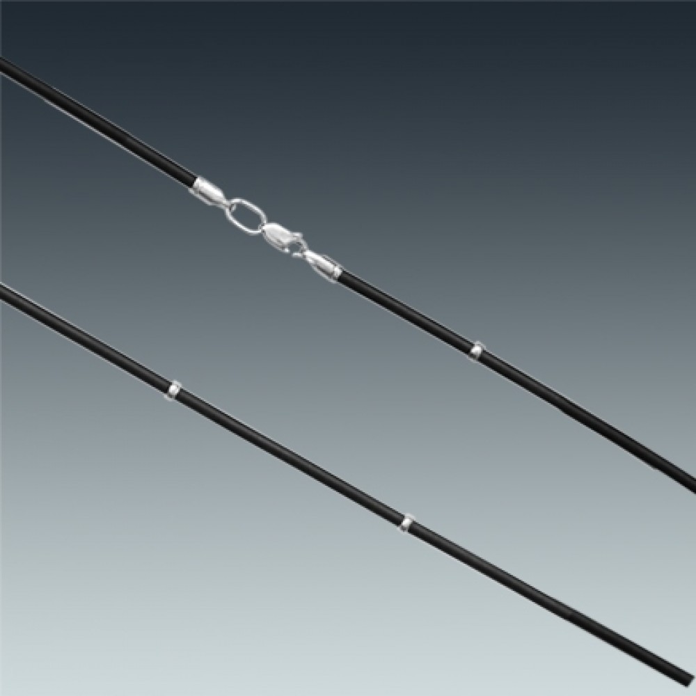 Шнур каучуковий с серебром ЛЗ-6002