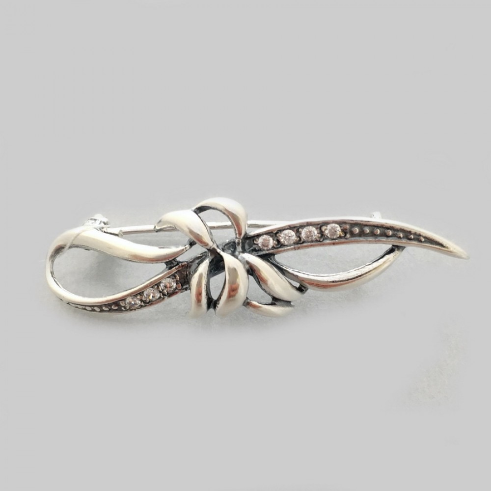 Серебряная брошь ШК-7016-7