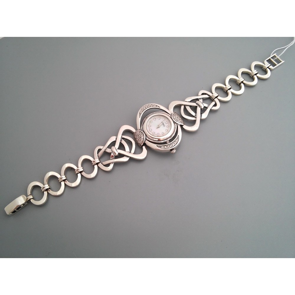 Часы из серебра 925 пробы кварцевые с фианитами БР-7110047