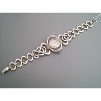 Годинник зі срібла 925 проби кварцовий з фіанітами БР-7110047