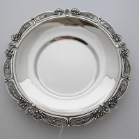 Срібне блюдце Ажурне бр-8100063