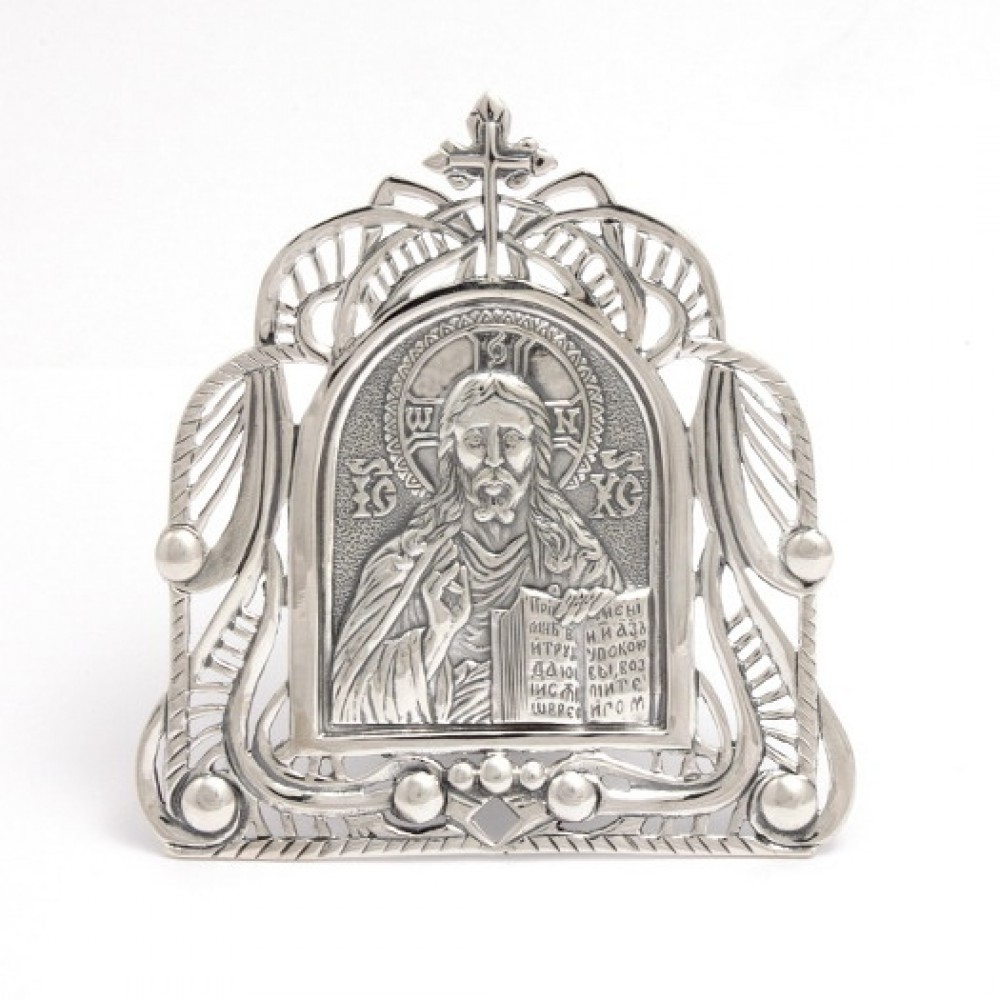 Срібна ікона Спас Нерукотворний бр-00157