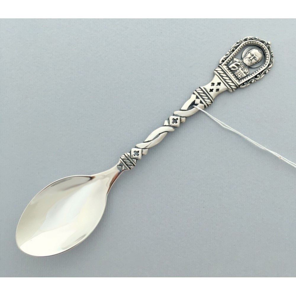 Серебряная ложка Николай Чудотворец бр-0026781