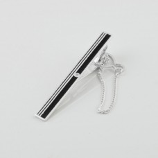 Серебряный зажим для галстука ЮМ-8172