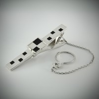 Срібний затискач для краватки ЮМ-8347