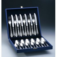 Набор мельхиоровых столовых приборов "Royal" посеребреный