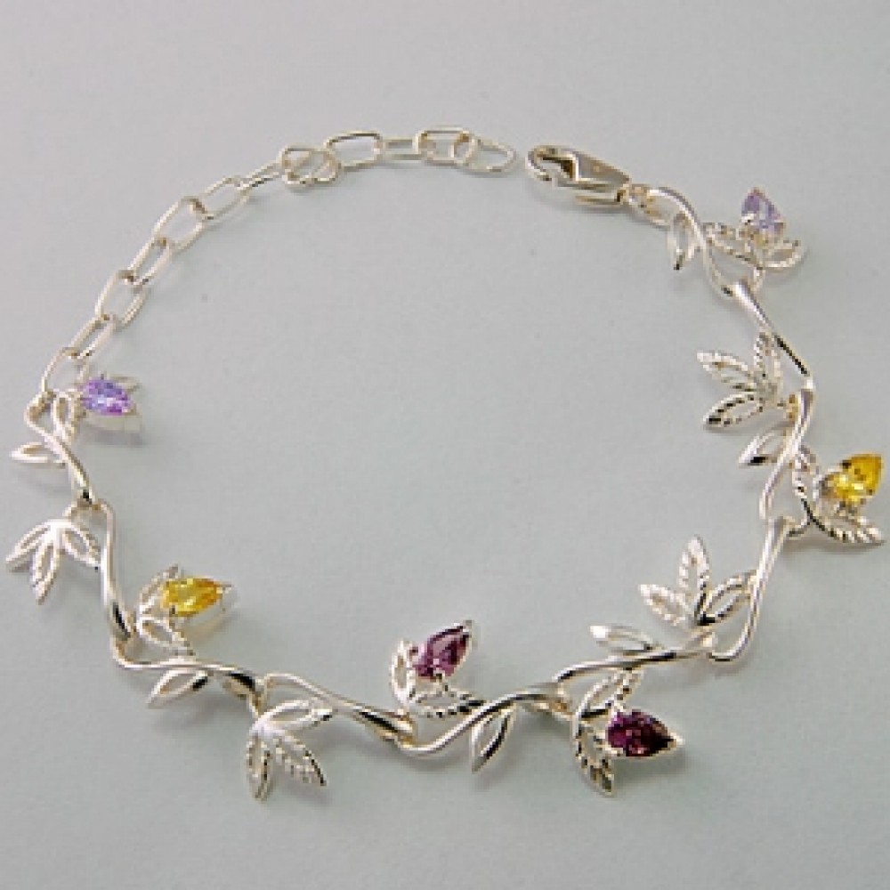 Серебряный браслет "Весна" 028130