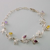 Срібний браслет "Весна" 028130