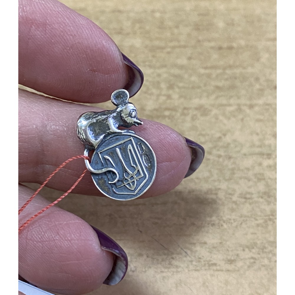 Срібний Сувенір Миша кошелькова ст-19