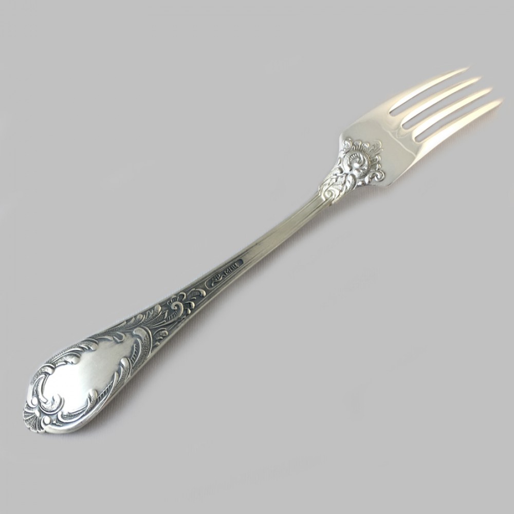 Набор мельхиоровых чайных ложек "Royal" посеребренных 6шт.