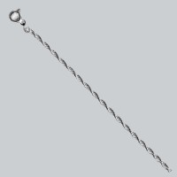 Серебряная цепочка Двойной якорь 55см 02030255