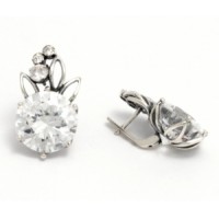 Срібні сережки Мадагаскар бр-1110954