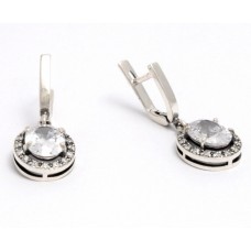 Серебряные серьги-подвески «Франция»  БР-1111051