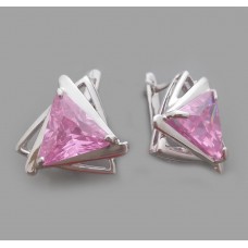 Серебряные серьги "Чикаго" бр-1111787