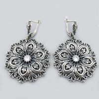 Серебряные серьги Морозко бр-1301511