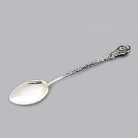 Серебряная кофейная ложка Ангел Хранитель ДК-55040/1