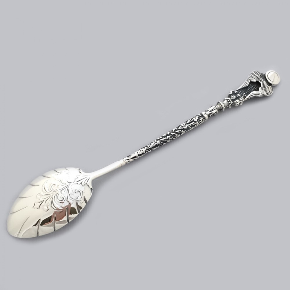 Срібна кавова ложка Янгол Охоронець ДК-55040/1