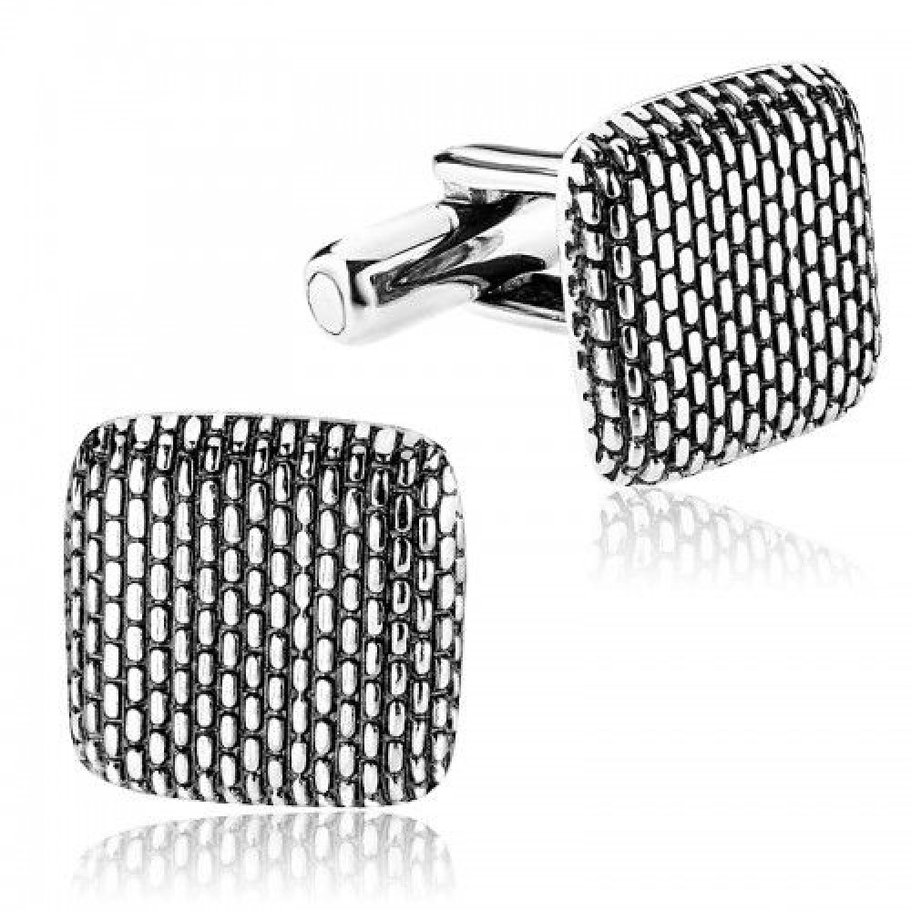 Серебряные запонки с чернением ЛЗ-8734ч