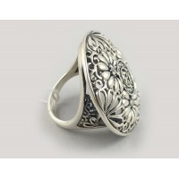 Серебряное широкое кольцо "Сфера" БР-1414121