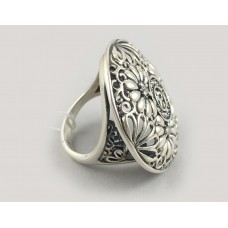 Серебряное широкое кольцо "Сфера" БР-1414121