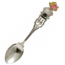 Серебряная ложка-метрика Именины с часиками БР-0012381