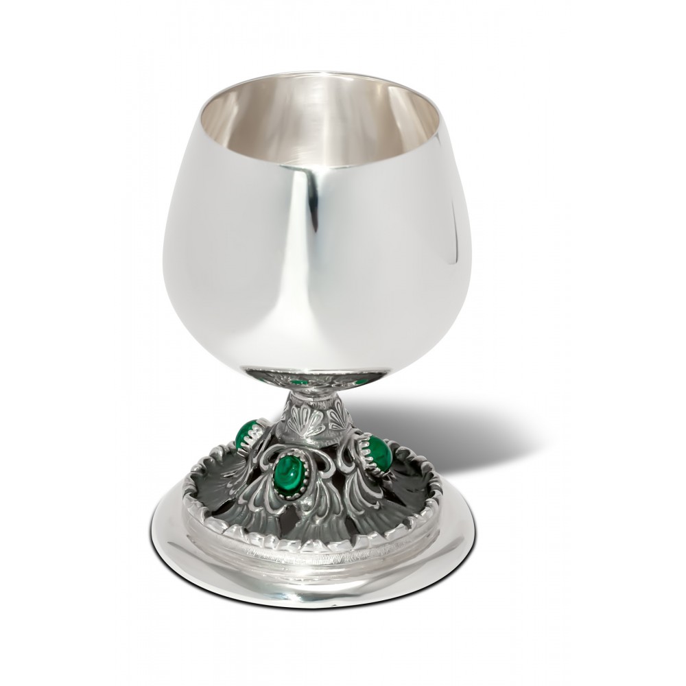 Срібний келих коньячний "Малахіт" ХЮ-040028