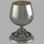 Срібний келих коньячний "Малахіт" ХЮ-040028