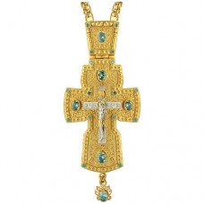 Крест наперсный латунный с цепью 2.10.0058ЛП1ЛП