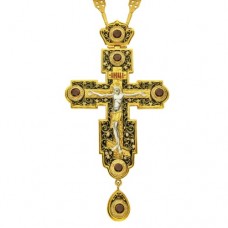 Крест наперсный серебряный с цепью 2.10.0085П39П