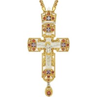 Крест наперсный латунный в позолоте 2.10.0152ЛФ1ЛП