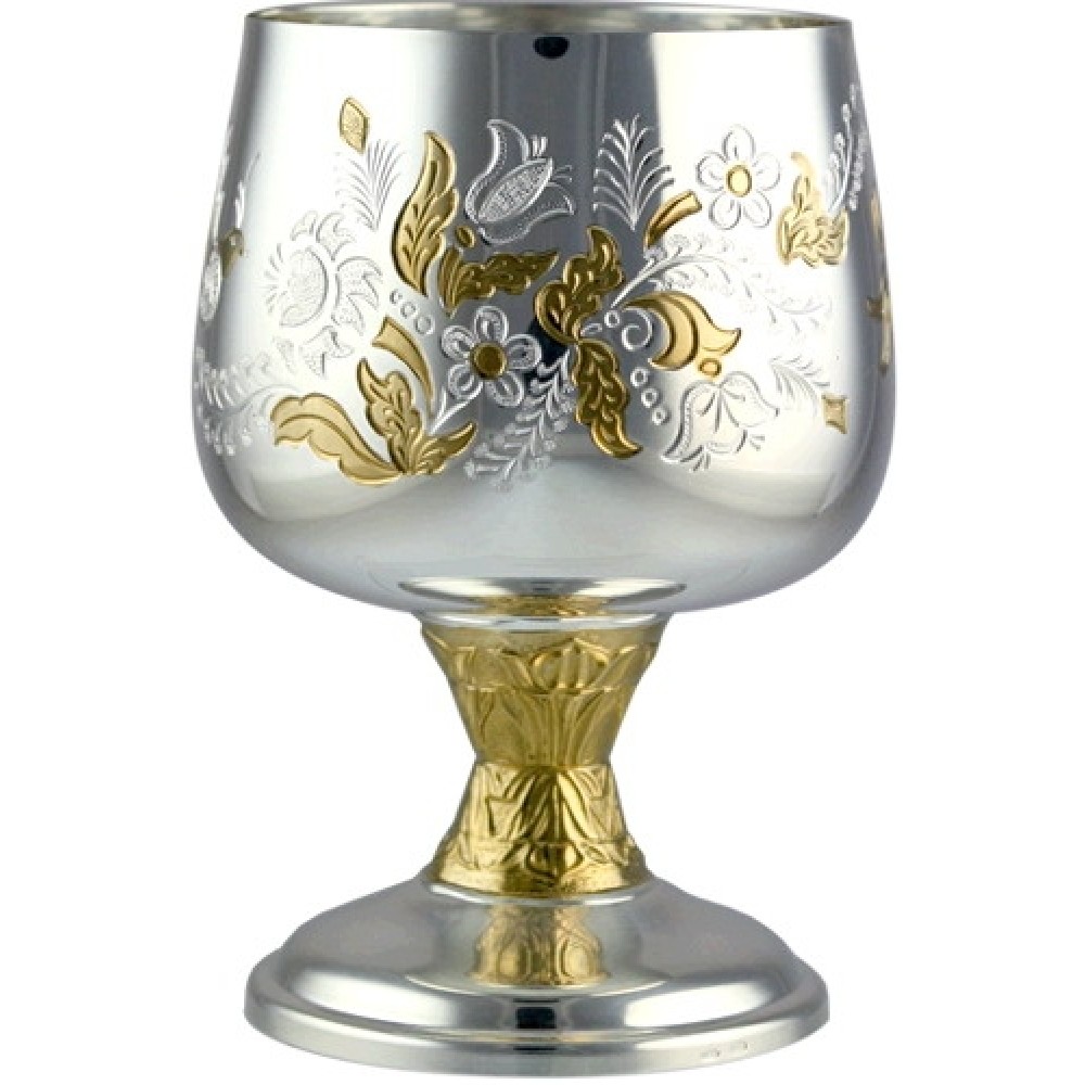 Набор серебряных винных бокалов Лето АГ-230032 2шт.