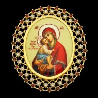 Накладка на митру латунная в позолоте аг-2.7.0095ЛПБ