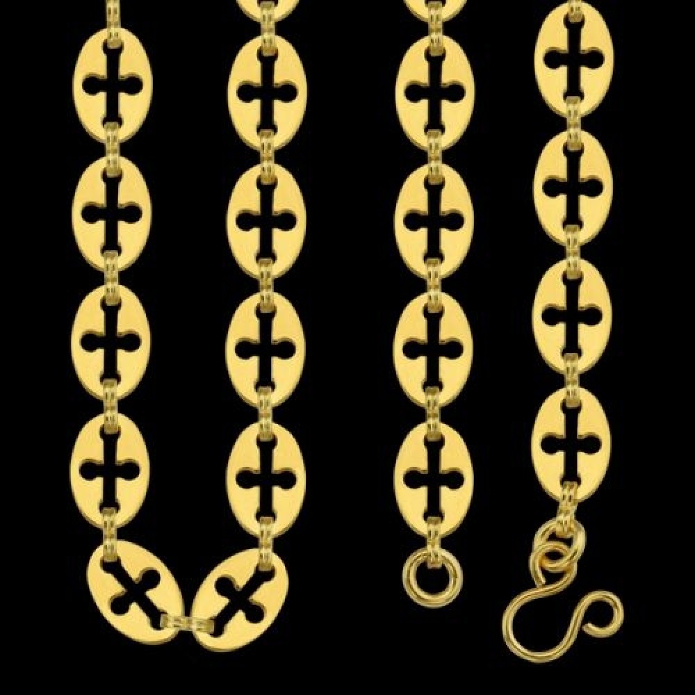 Цепь латунная в позолоте аг-2.7.0223ЛП