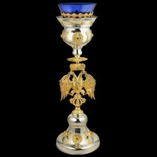 Лампада латунная с фрагментальной позолотой аг-2.7.0337Л