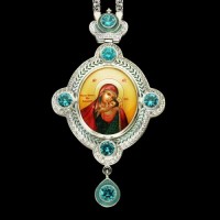 Панагия серебряная с цепью аг-2.7.0444-21