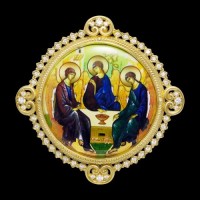 Накладка на митру латунная в позолоте со вставками аг-2.7.0656ЛП