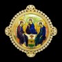 Накладка на митру латунная в позолоте со вставками аг-2.7.0656ЛП