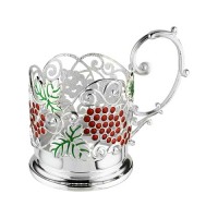 Підстаканник латунний Калина червона аг-2.8.0186Л