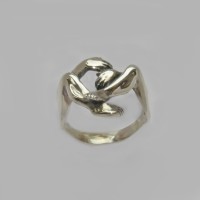 Серебряное кольцо "Дали" бр-00152