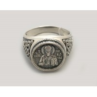 Серебряное кольцо "Николай Угодник" бр-0057321